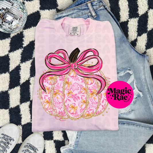 Pink Coquette Pumpkin