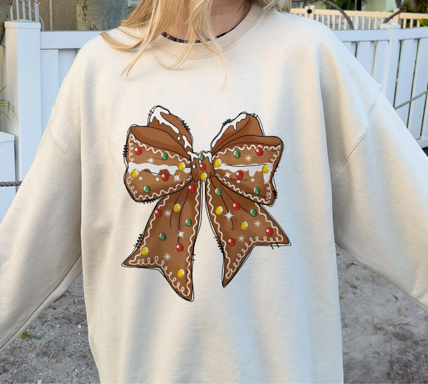 Gingerbread Bow Tee