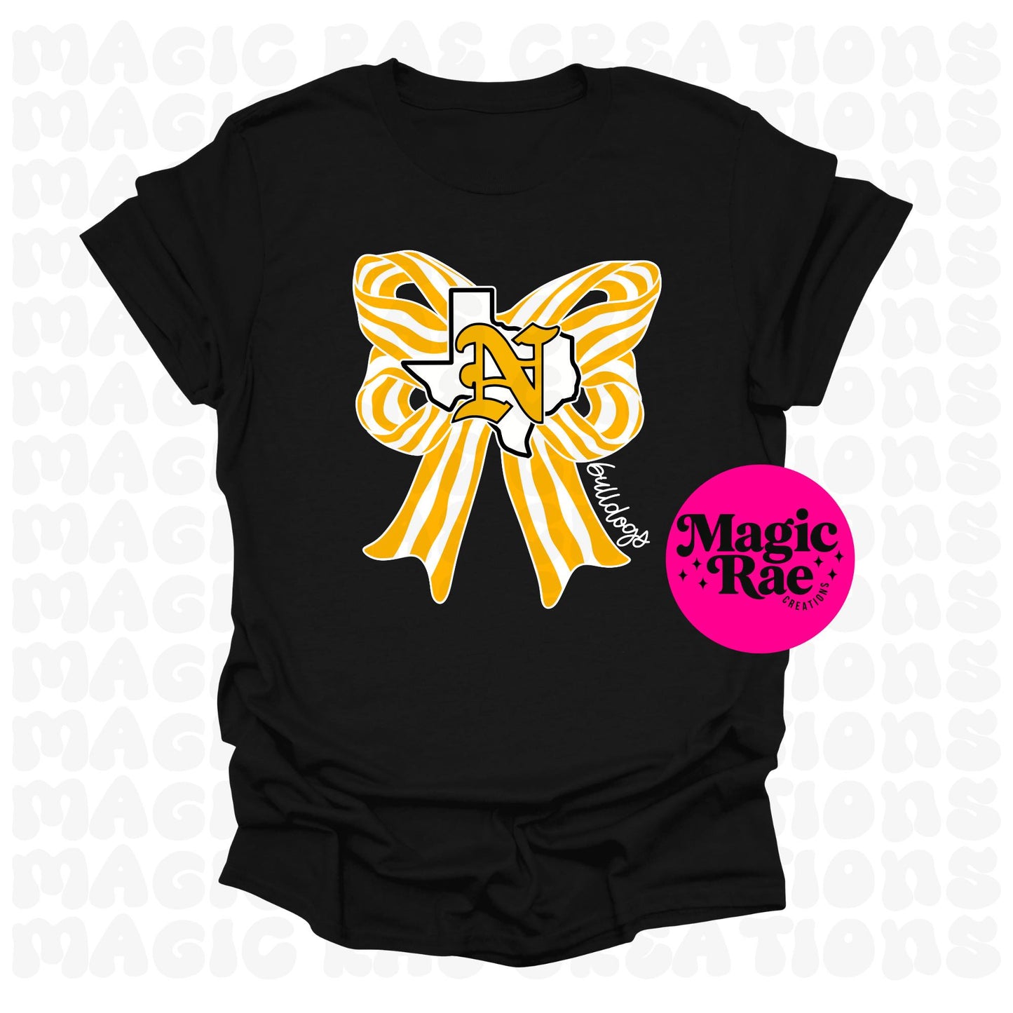 School Logo Bow Tee