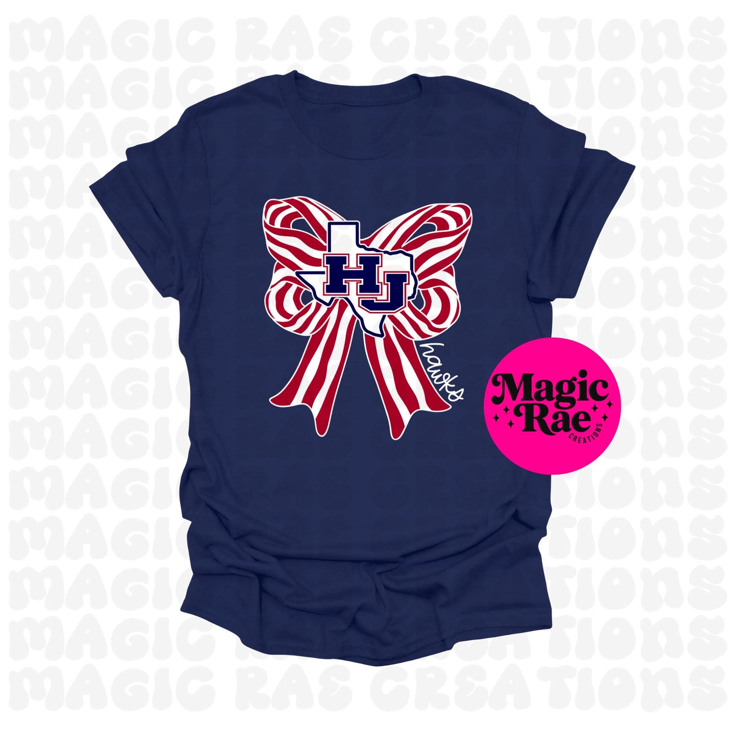 School Logo Bow Tee