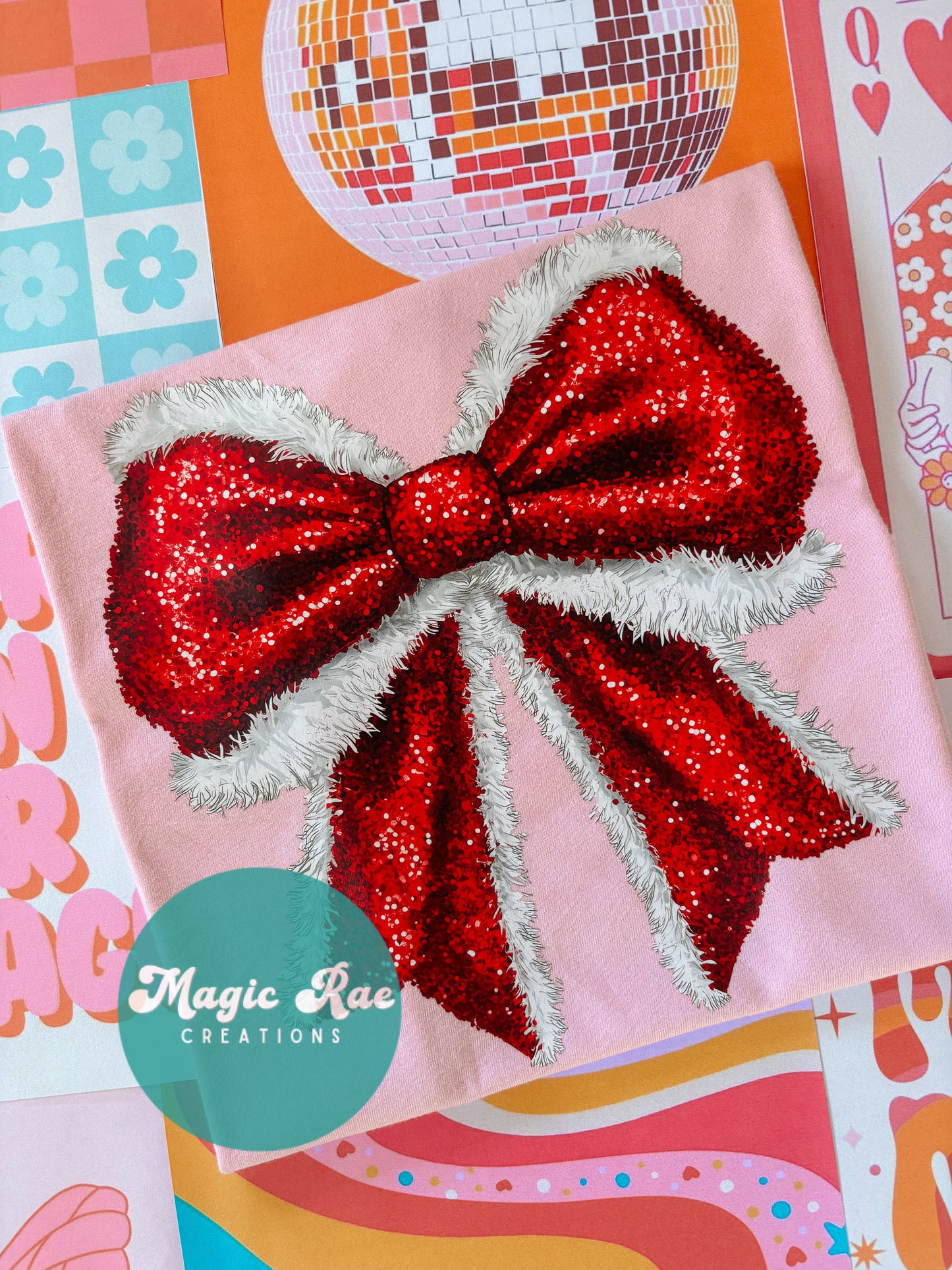 Santa Bow Tee