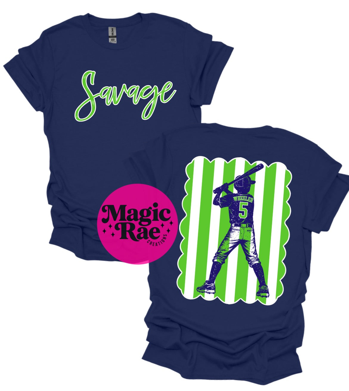Custom Baseball Tee