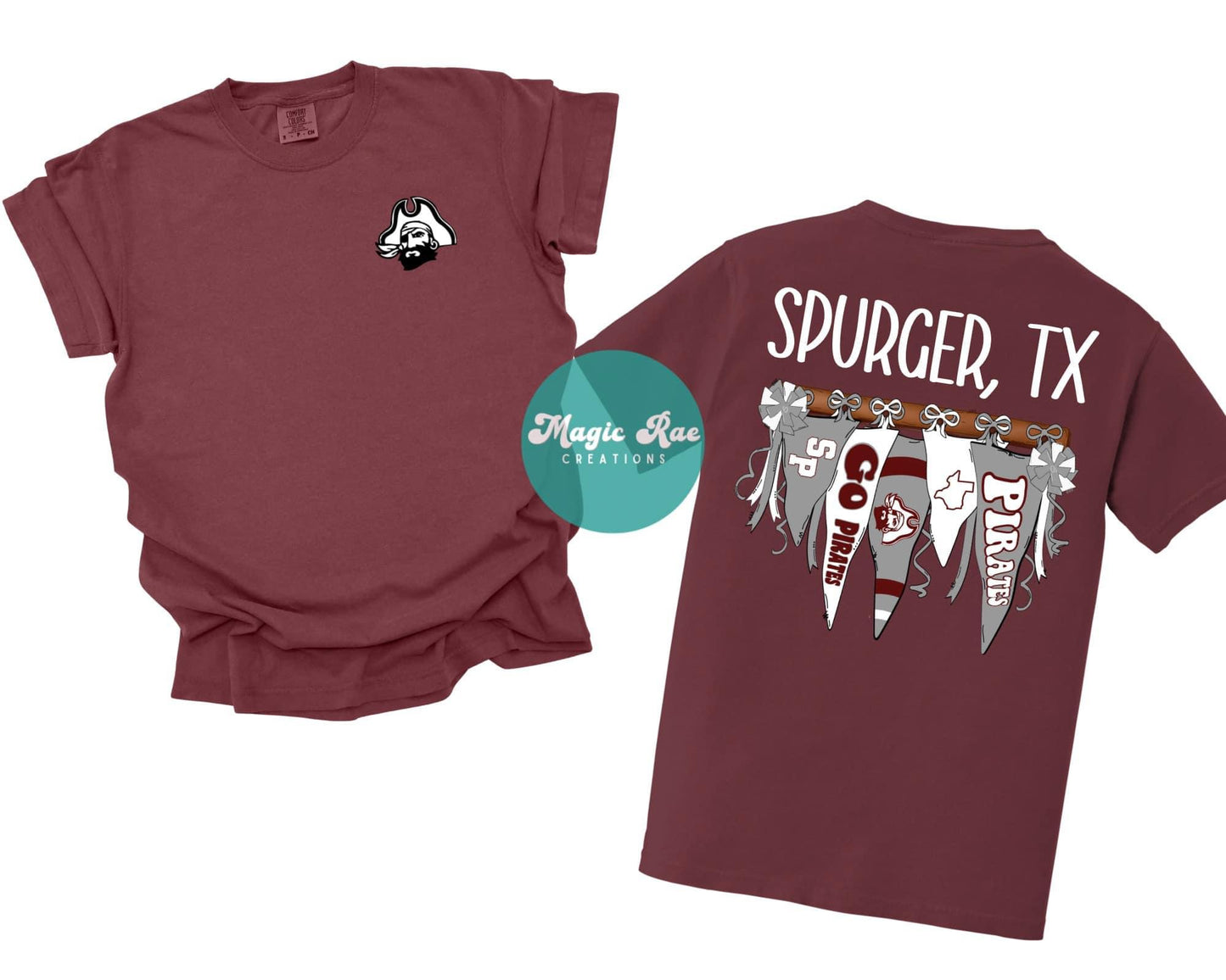 Pennant Flag School Spirit Tee