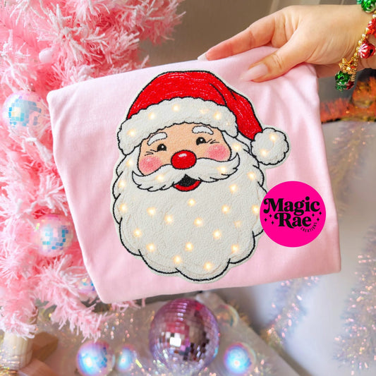 Santa w/Lighted Beard Tee