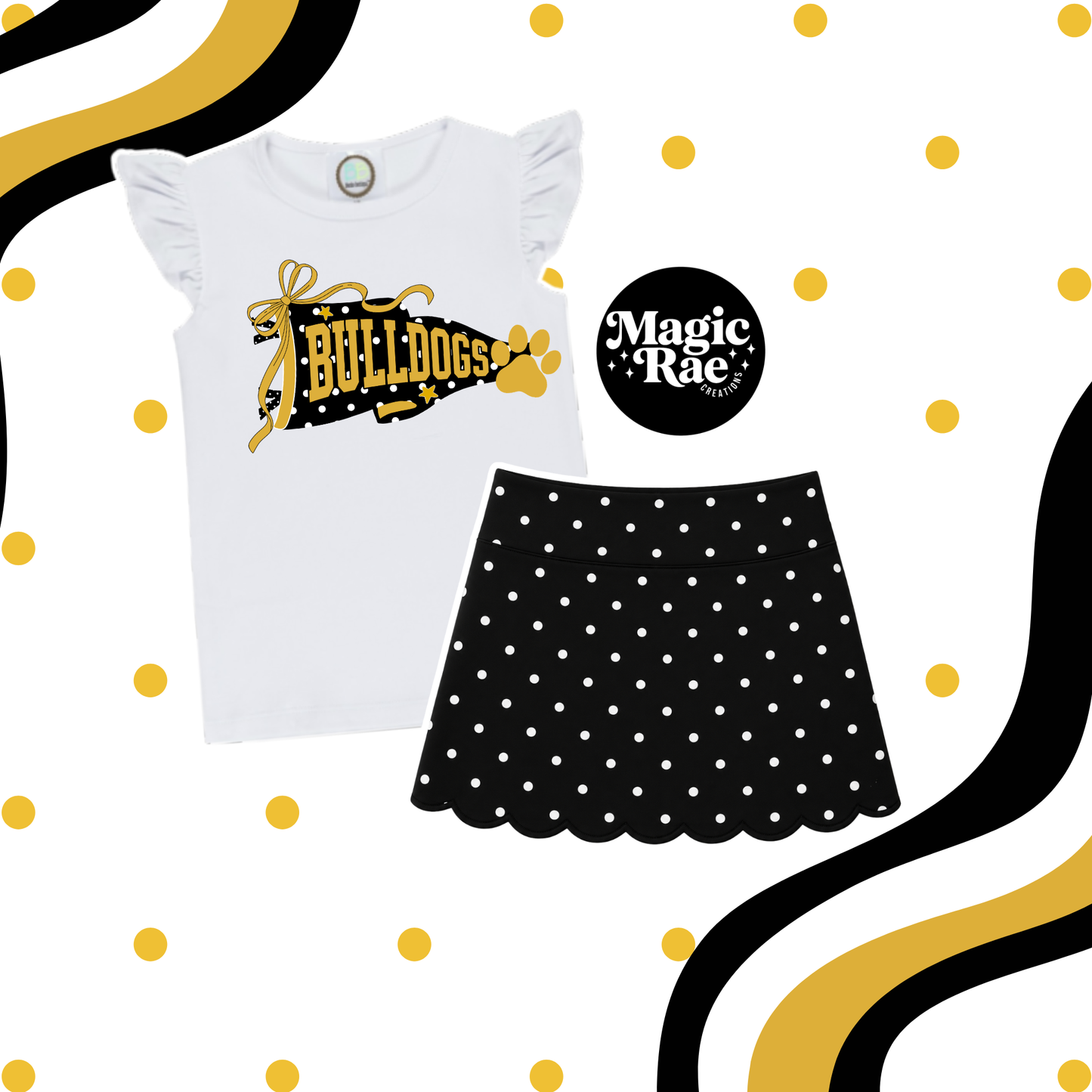 Polka Dot School Spirit Set