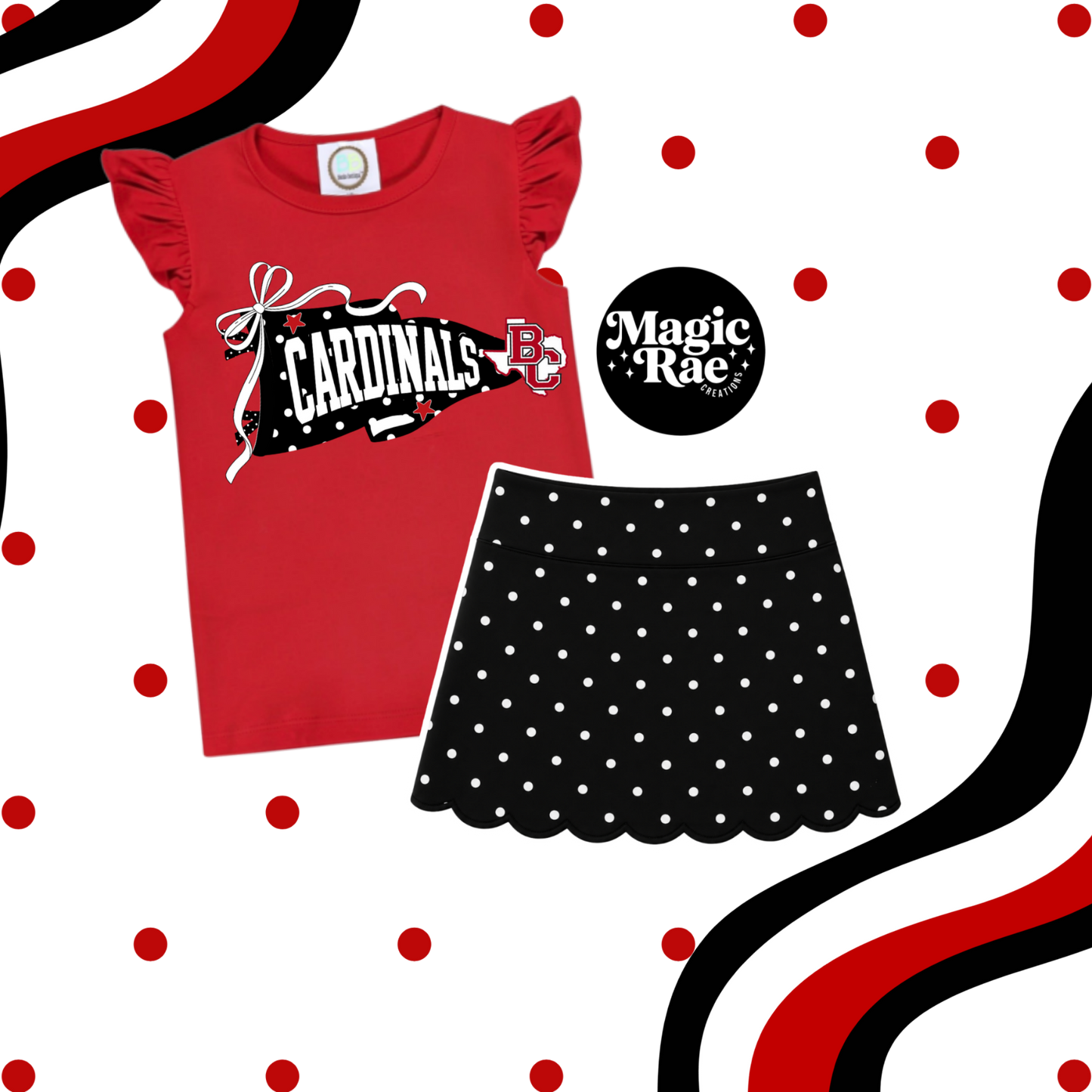 Polka Dot School Spirit Set