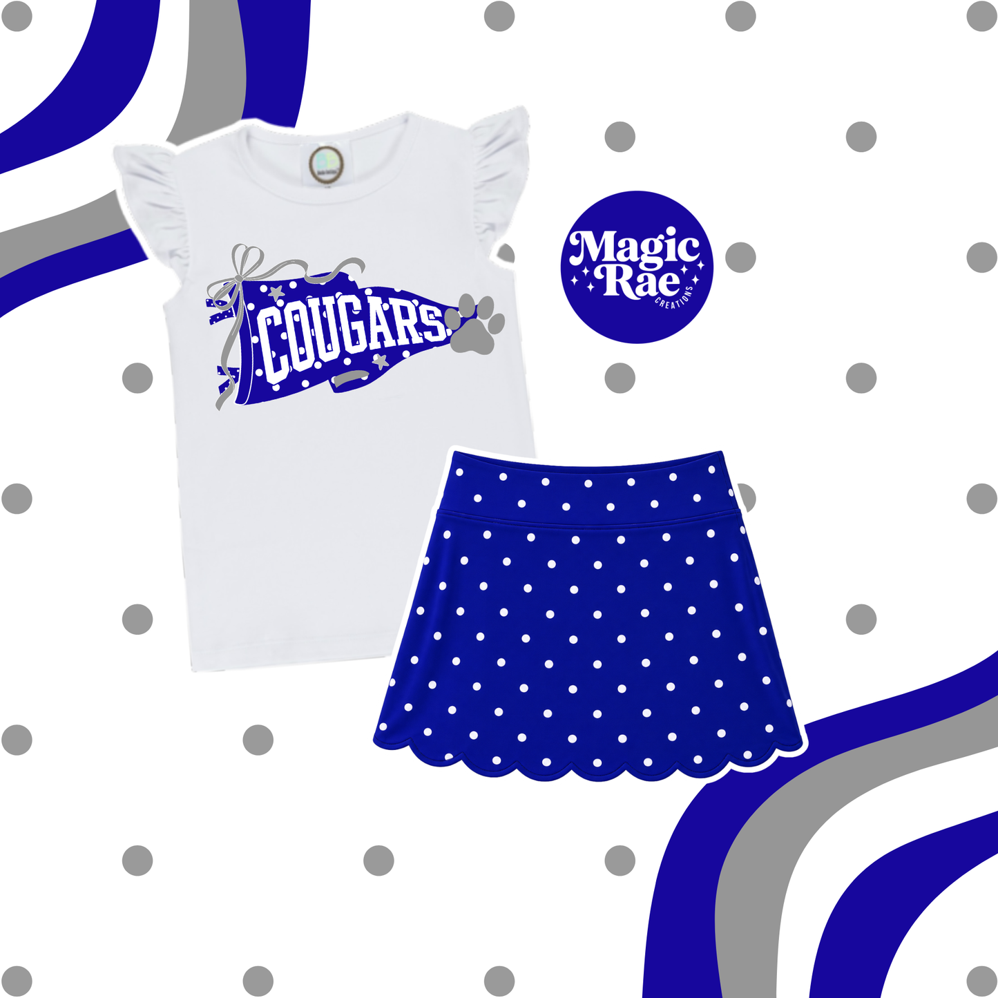 Polka Dot School Spirit Set