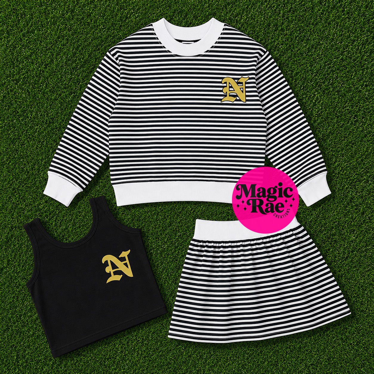 Striped Logo Set