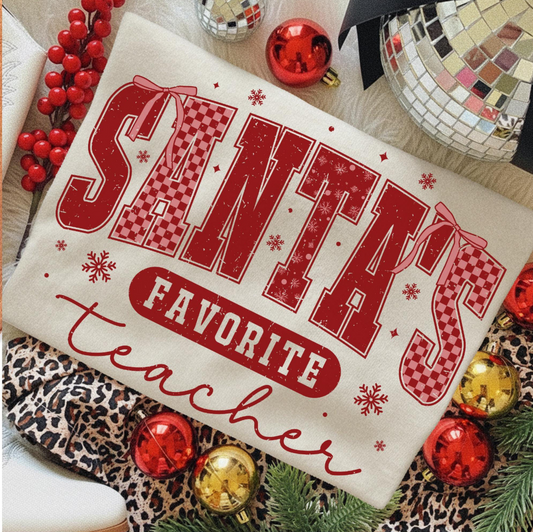 Santa's Favorite Teacher Tee