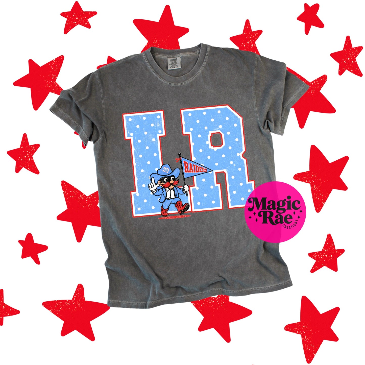 Polka Dot Initial Team Tee