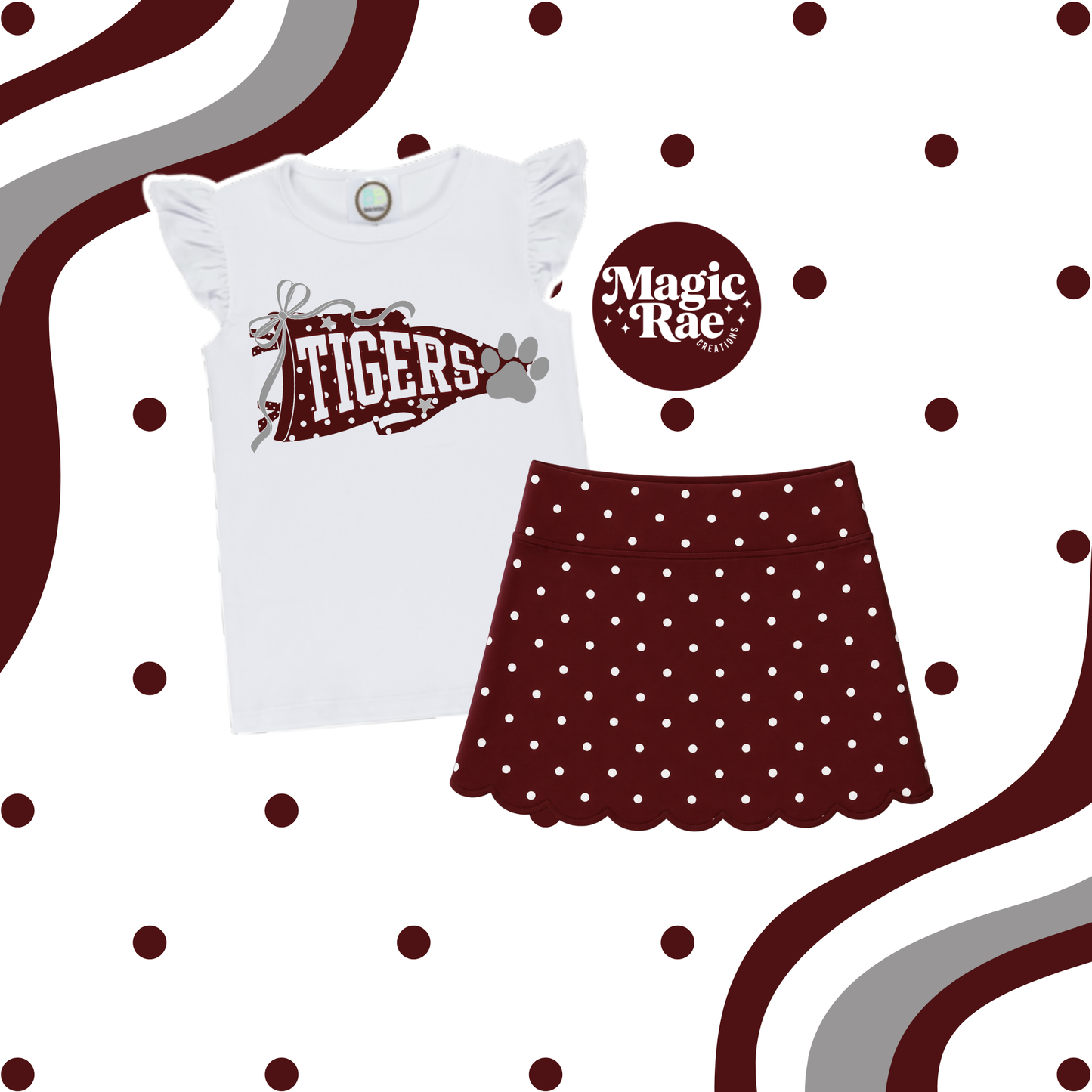 Polka Dot School Spirit Set