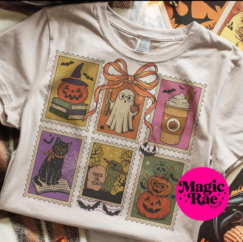 Halloween Teacher Postage Tee