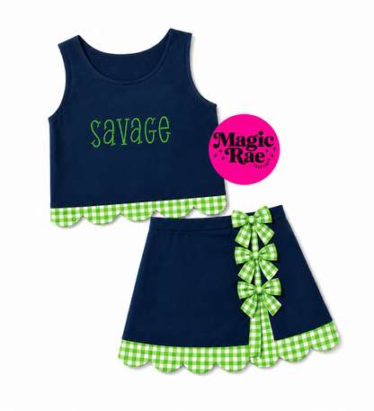 Embroidered Scallop Set