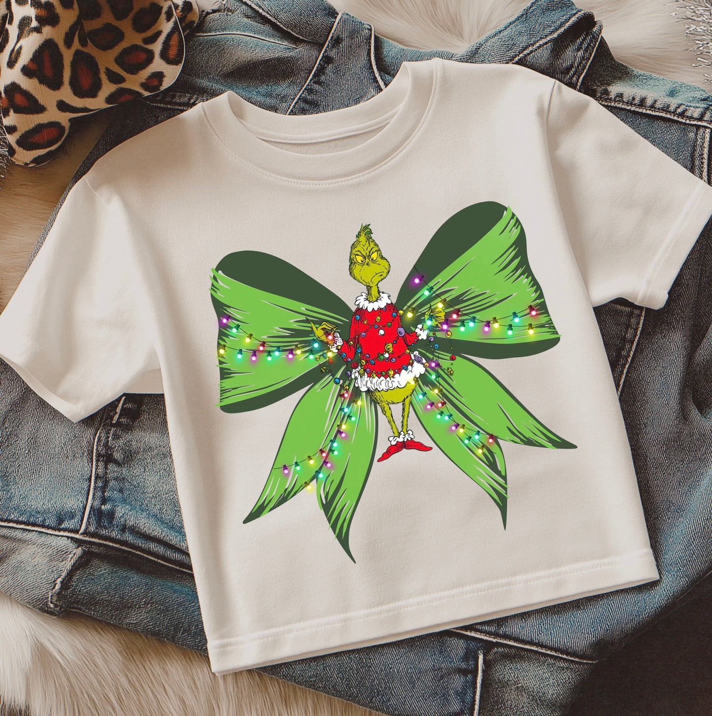 Grinch Bow Tee