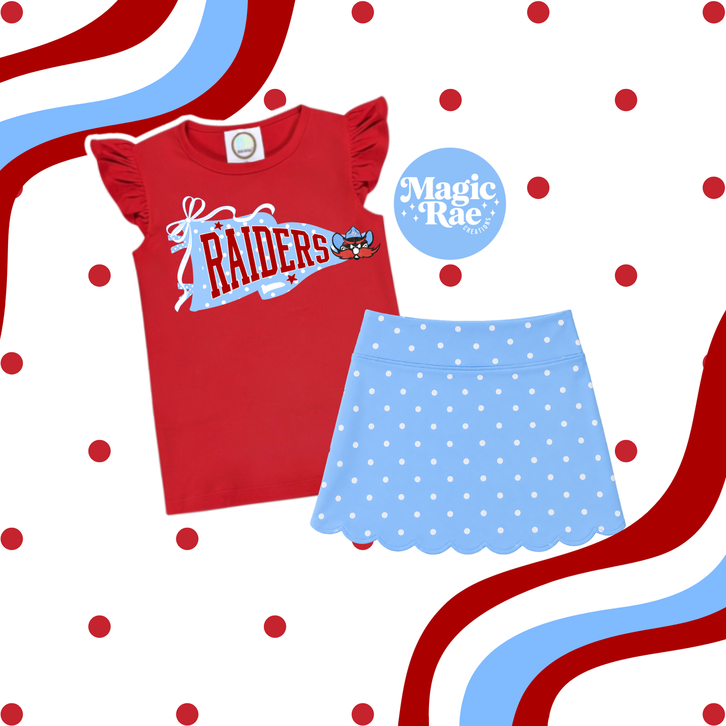 Polka Dot School Spirit Set