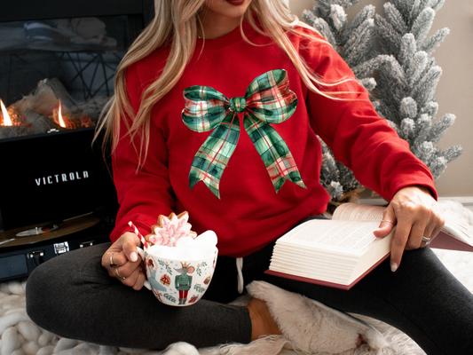 Plaid Bow Tee