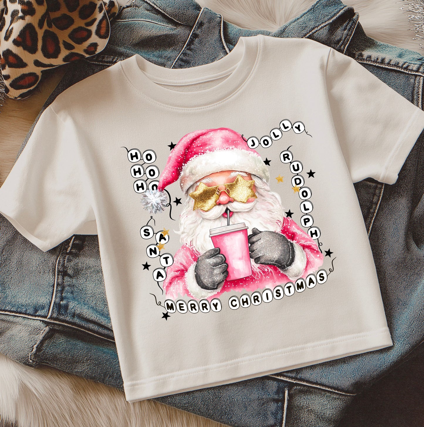 Santa Beaded Tee