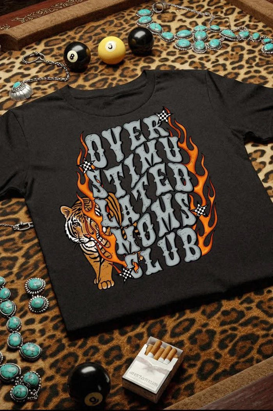 Overstimulated Moms Club Tee