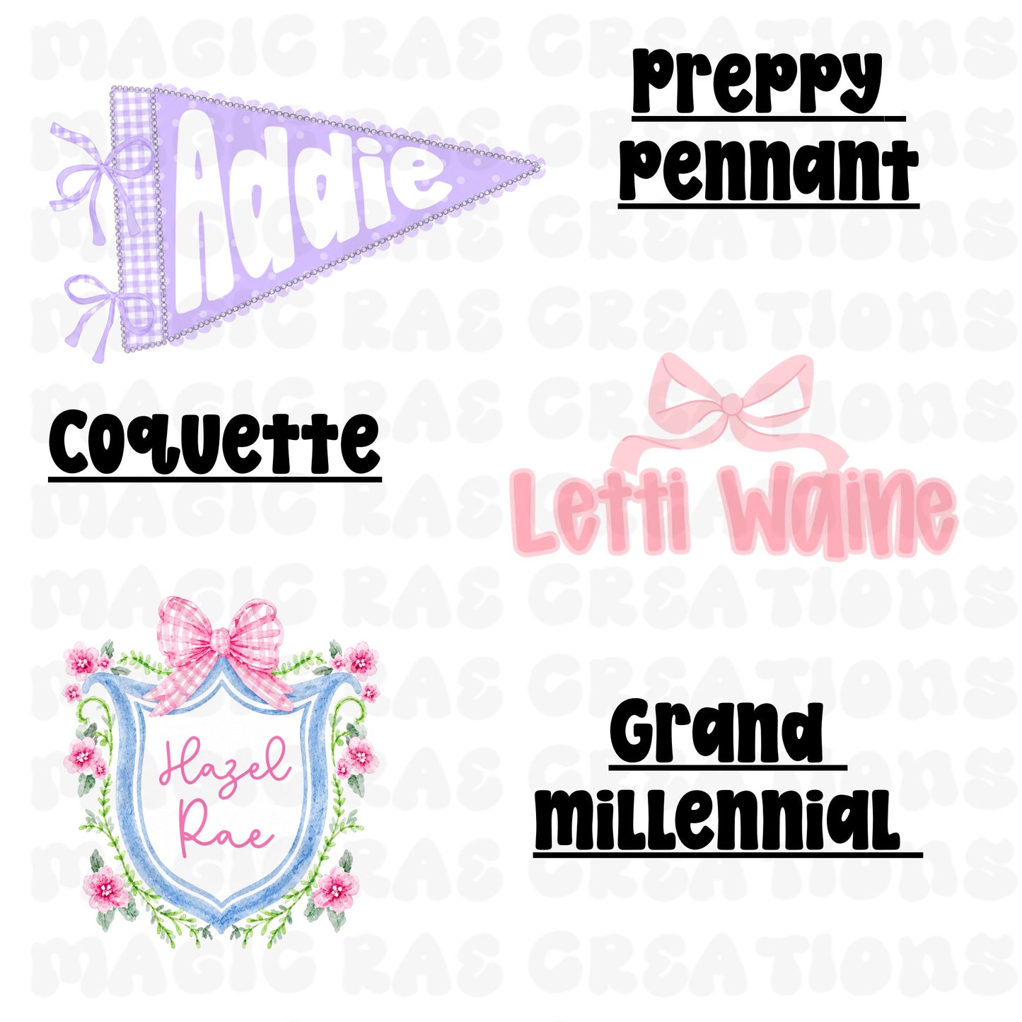 Custom Name Labels