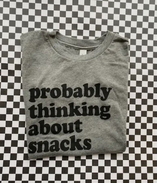 Thinking About Snacks Tee