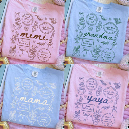Mother's Day Name Tee