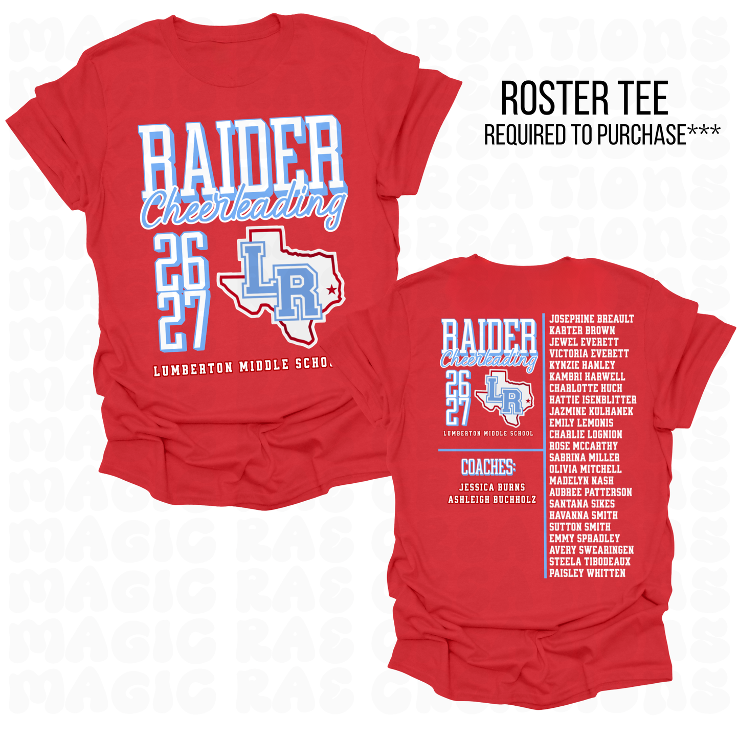 LMS Roster Tee-Required To Purchase